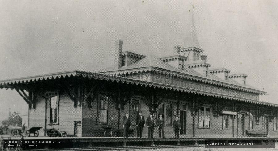 Postcard: An 1895 scene at the Sanbornville Railroad Station